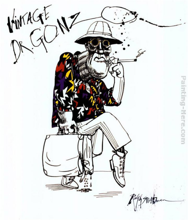 Fear And Loathing In Las Vegas I painting - Ralph Steadman Art Fear And Loathing In Las Vegas I art painting